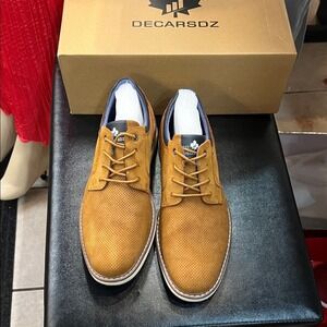 Men's Tan Nubuck Leather Shoes